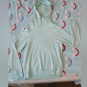 Size Small Women's Nike sweatshirt, teal color.